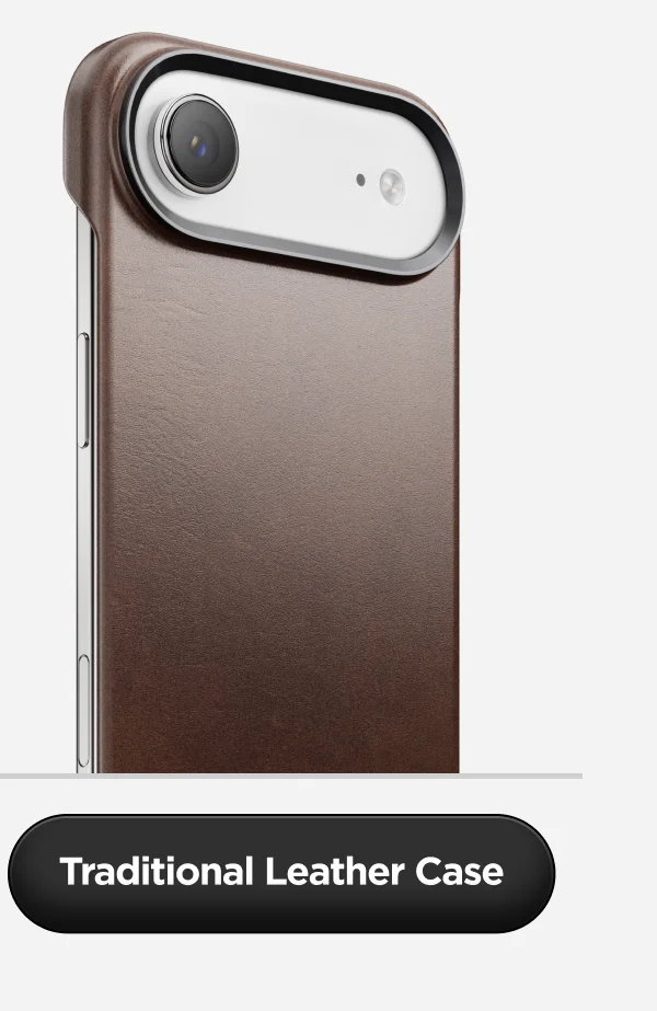 Rustic Brown Traditional Leather Case for iPhone Air