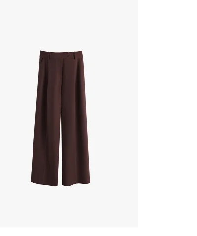 Wool Wide Leg Pant Fondant