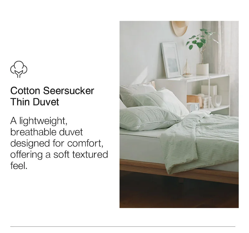 Shop Cotton Seersucker Thin Duvet