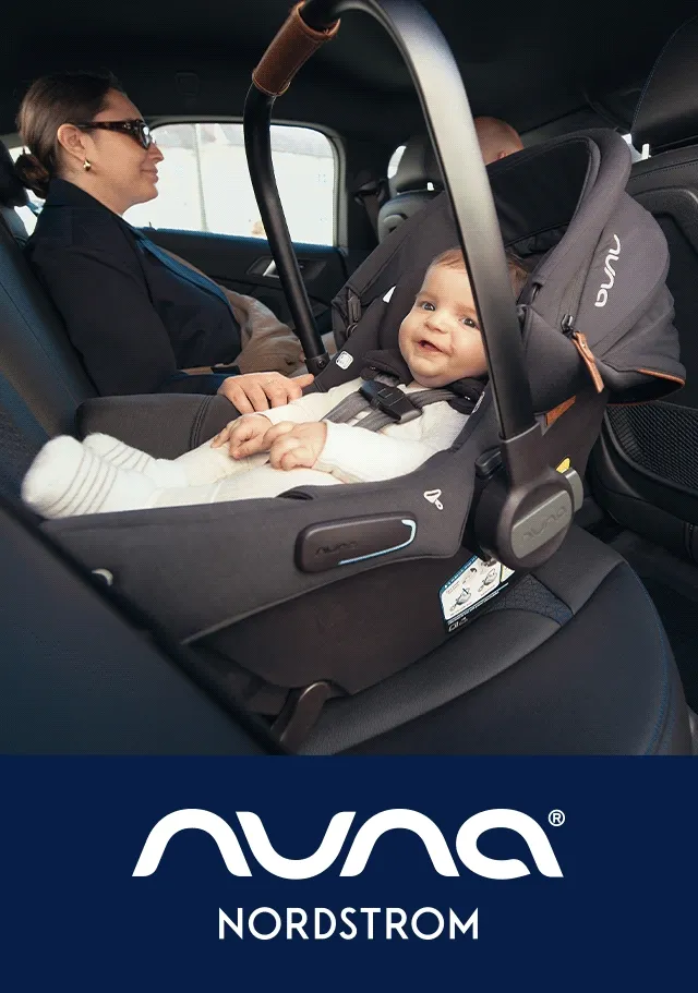 Nuna at Nordstrom: baby in car seat.