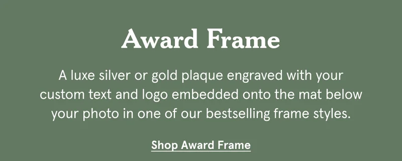 Shop Award Frame