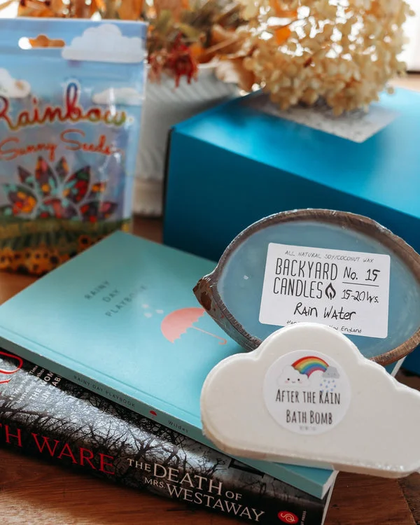 Peace and Pages book and self-care box