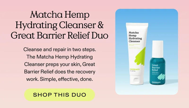 Matcha Hemp Hydrating Cleanser & Great Barrier Relief Duo