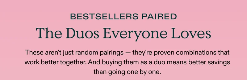 Best Sellers, Paired. The duos everyone loves