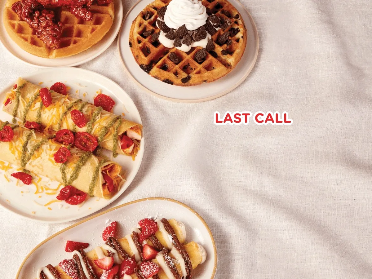 LAST CALL 20% OFF YOUR ENTIRE CHECK