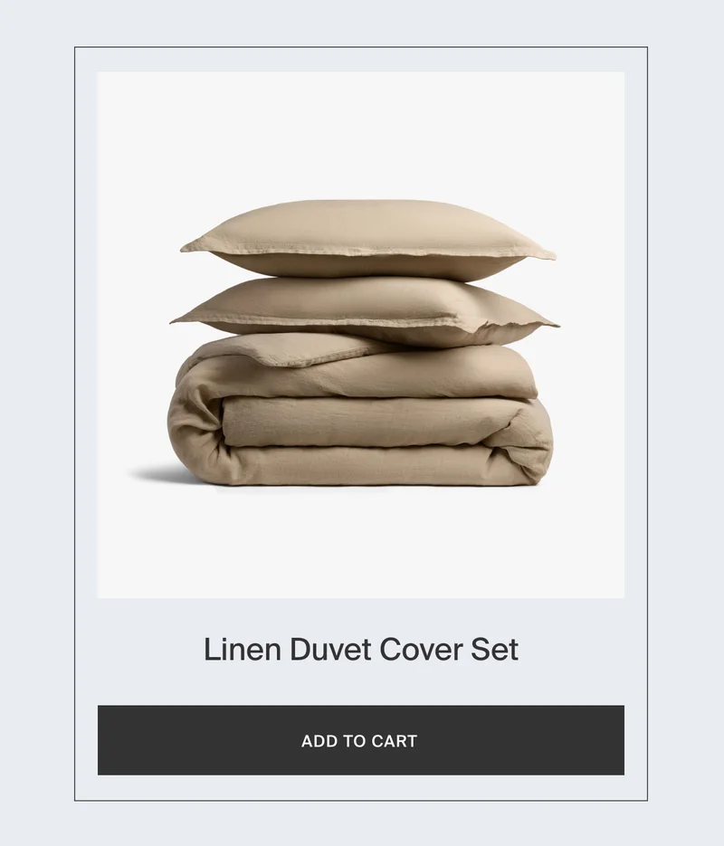 Add Linen Duvet Cover Set
