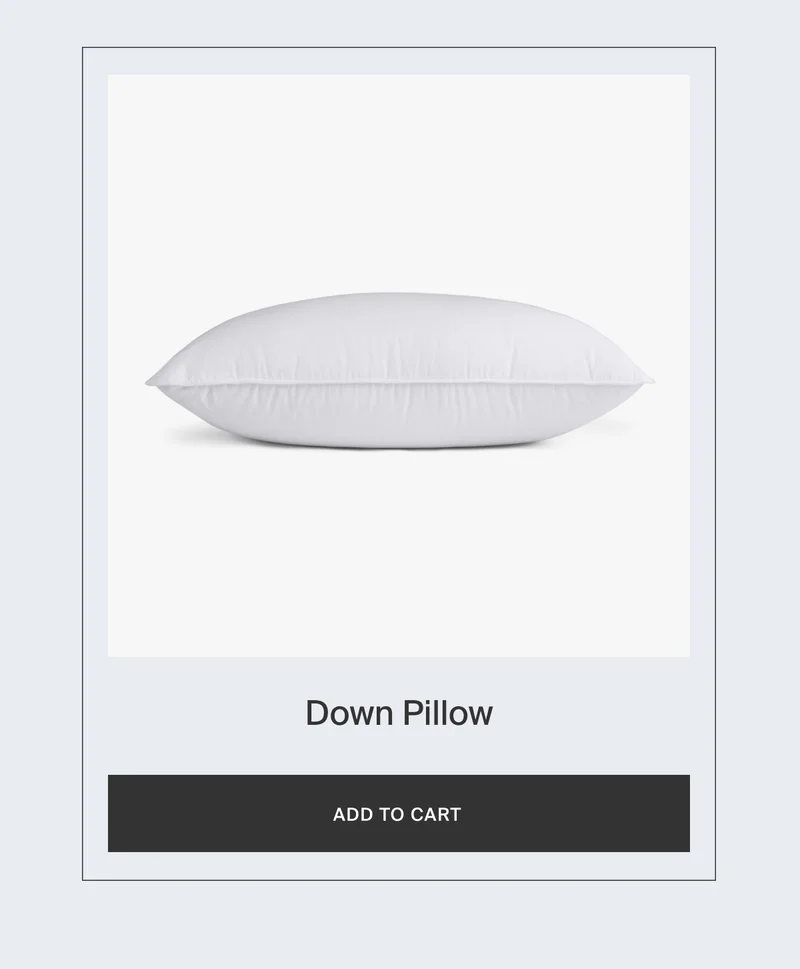 Add Down Pillows