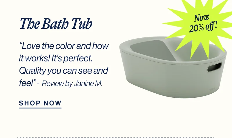 Now 20% off! The Bath Tub. “Love the color and how it works! It’s perfect. Quality you can see and feel)” -  Review by Janine M. Shop Now