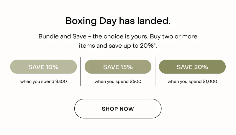 Boxing Day has landed. Bundle and Save in-store or online - the choice is yours. Buy two or more items and save up to 20%*.