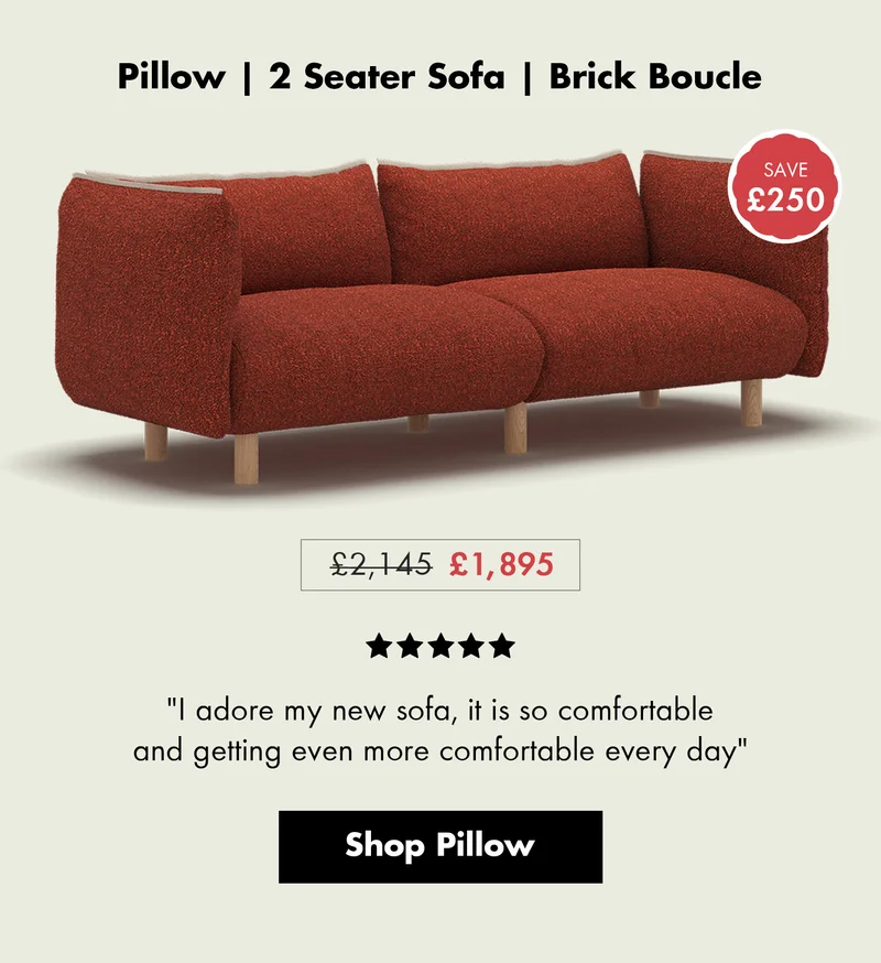Pillow | 2 Seater Sofa | Brick Boucle