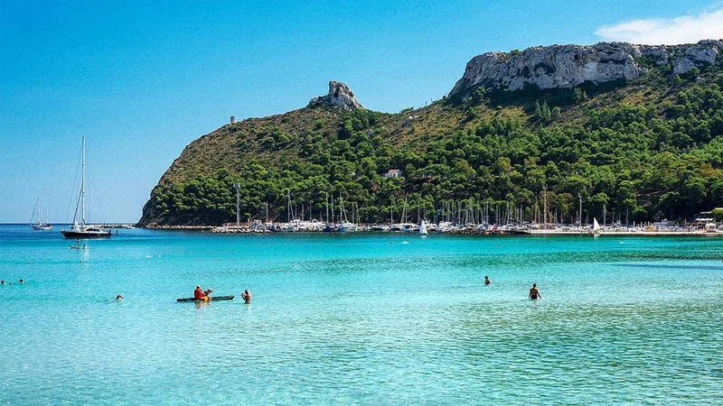 Image description: Poetto Beach, Cagliari, Sardinia.