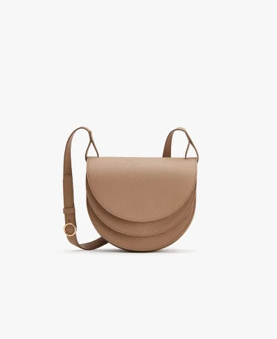 Double Moon Saddle Bag Cappuccino