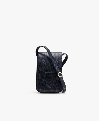 Concertina Phone Bag Snake Navy