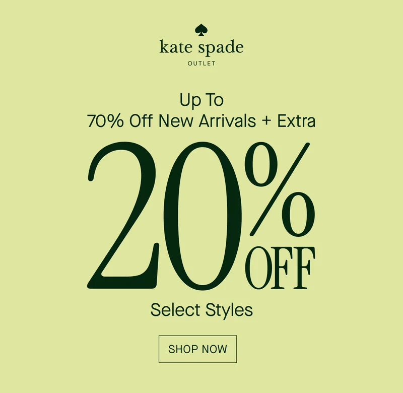 Up To 70% Off New Arrivals + Extra 20% OFF Select Styles