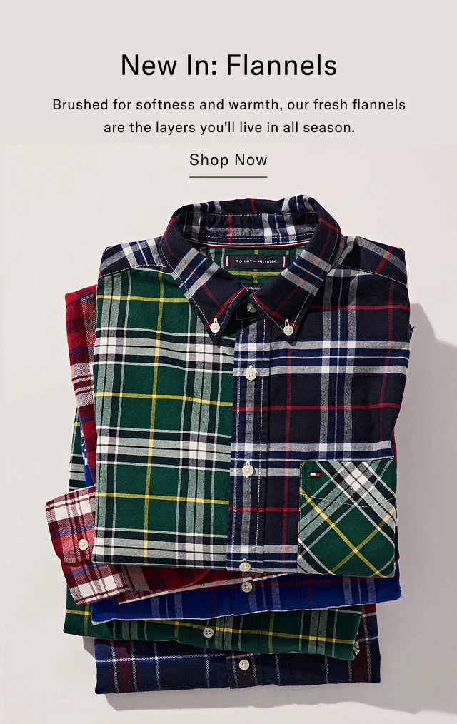New In: Flannels Brushed for softness and warmth, our fresh flannels are the layers you'll live in all season. Shop Now