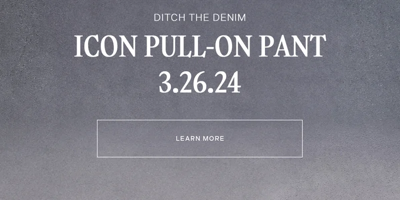 Icon Pull on Pant