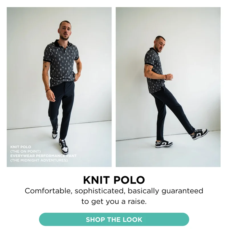 Knit Polos, Soft Terry Crewnecks, and Sunday Shirts...