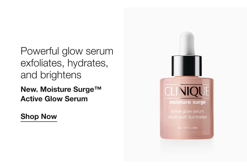 Powerful glow serum exfoliates, hydrates, and brightens | New. Moisture Surge™ Active Glow Serum | Shop Now
