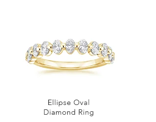 Ellipse Oval Diamond Ring