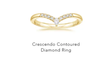Crescendo Contoured Diamond Ring