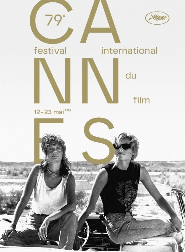 Thelma & Louise, Geena & Susan, heroines of the official poster of the 79th Festival de Cannes