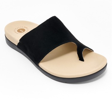 Revitalign Orthotic Suede Toe-Loop Sandals - Sandbridge