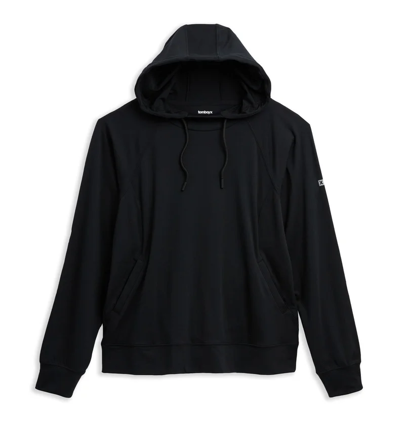Image of Cozy Luxe Fitted Hoodie - Black