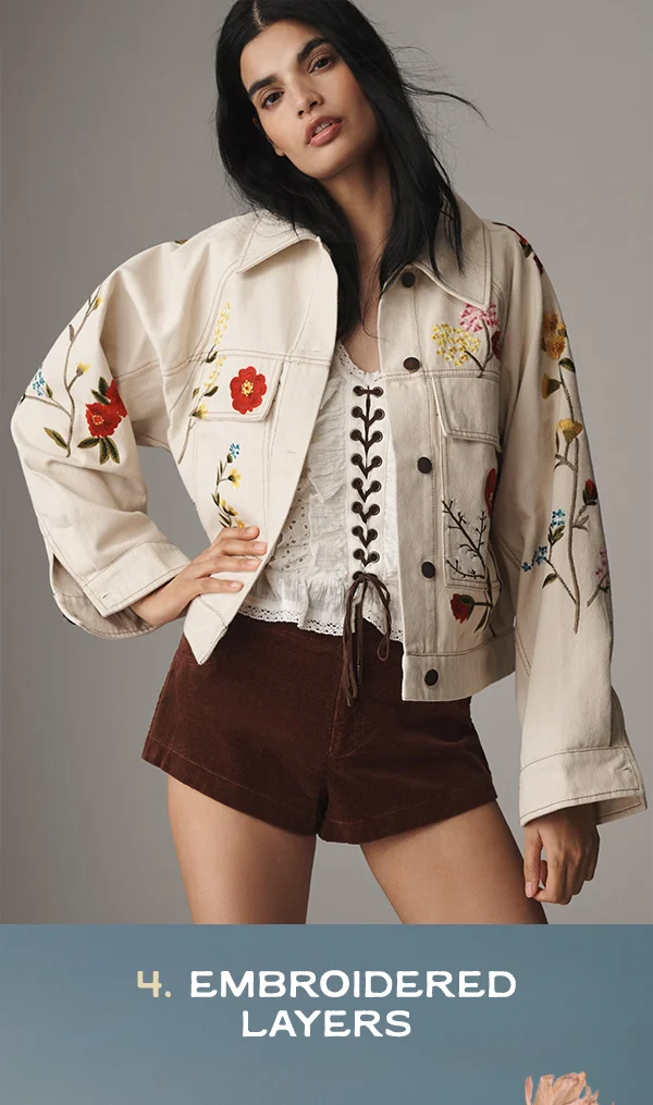 4 embroidered layers