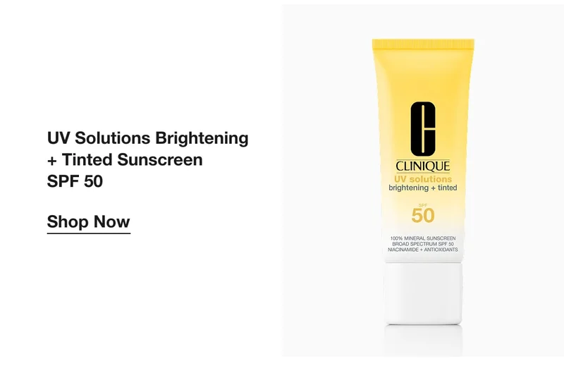 UV Solutions Brightening + Tinted Sunscreen SPF 50 | Shop Now