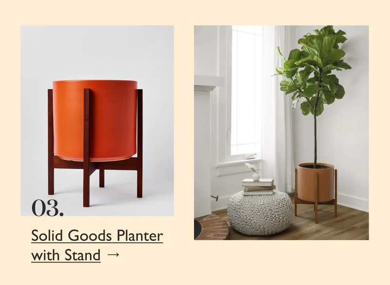 Shop Solid Goods Planter with Stand