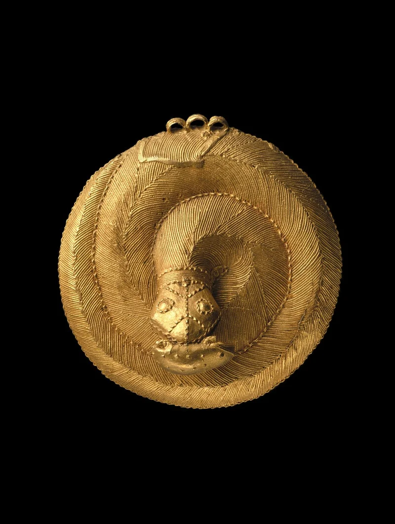 “Snake Pendant” by Ebrié or Baule artist