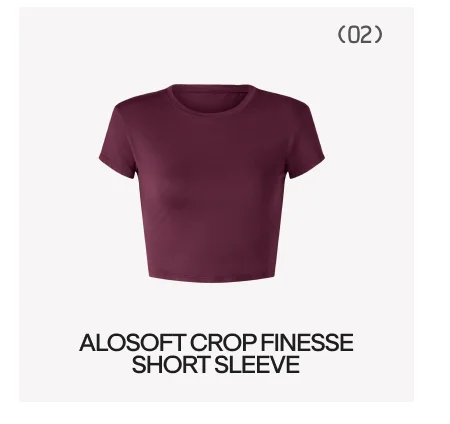 ALOSOFT CROP FINESSE SHORT SLEEVE