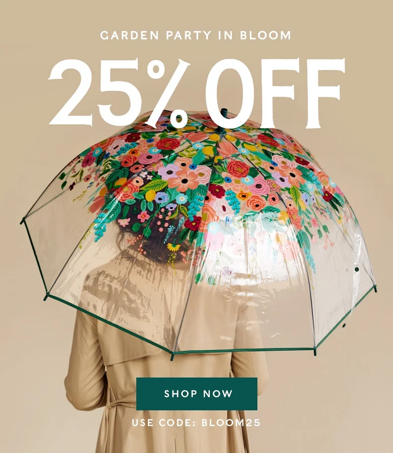 25% Off Garden Party