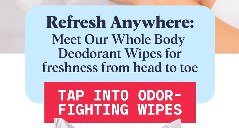 Tap Into Odor Fighting Wipes