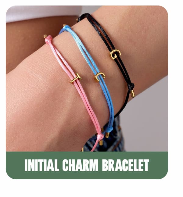 Initial Charm Bracelet