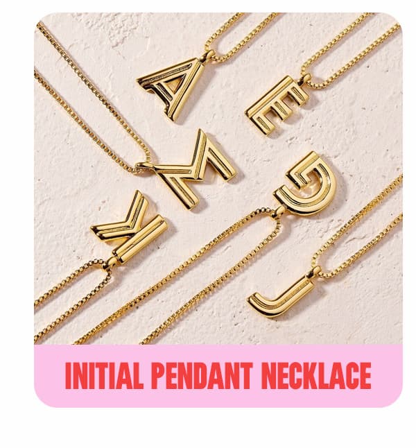 Initial Pendant Necklace