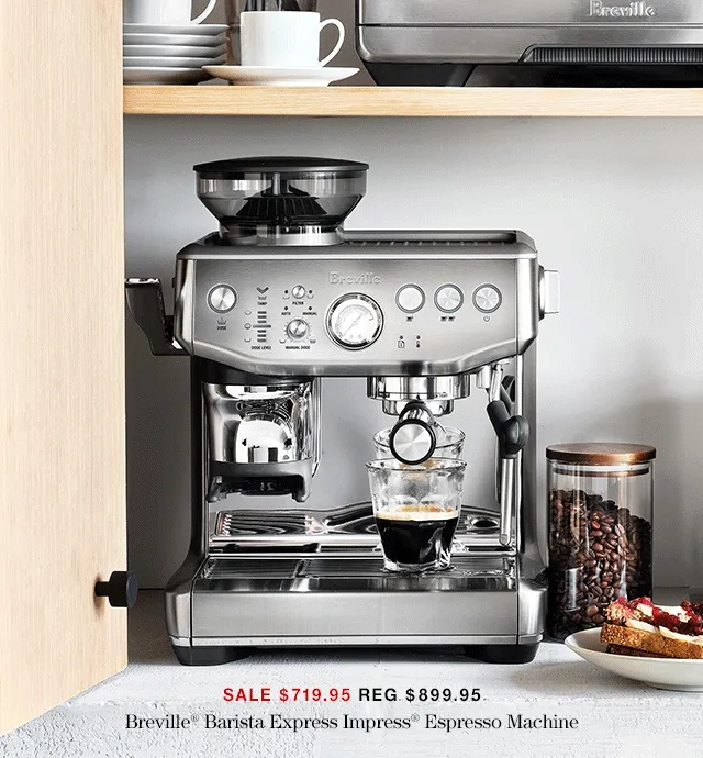 up to $300 off select Breville Barista espresso machines