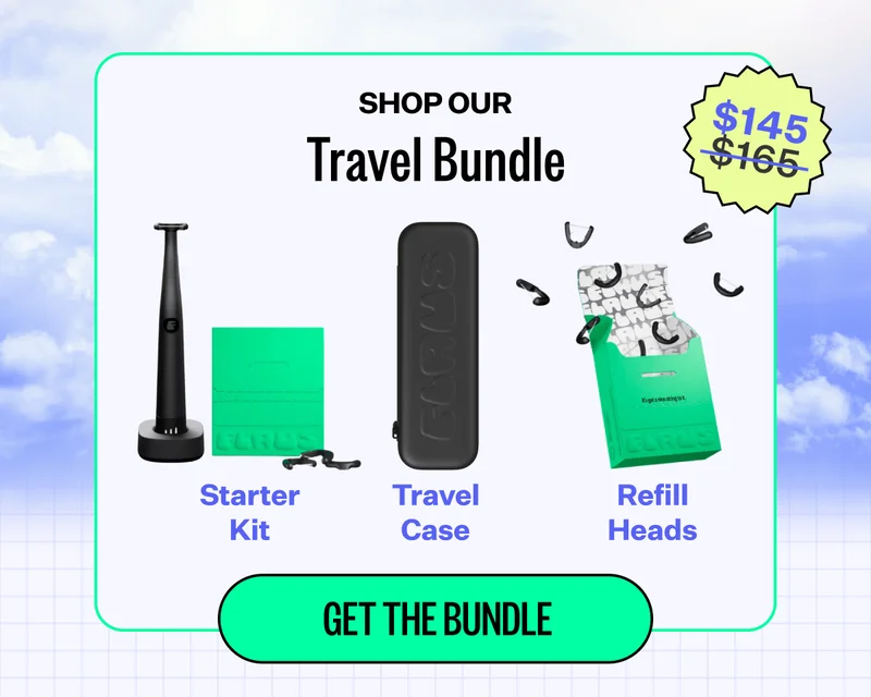 Shop our Travel Bundle | Starter kit, travel case, refill heads | Get the bundle | $145