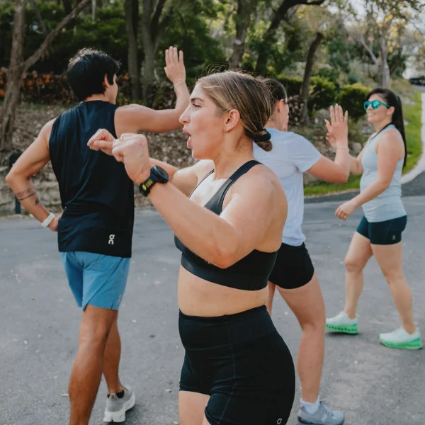 Runners wearing On running gear