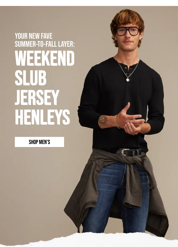 Weekend Slub Jersey Henleys Shop Men's