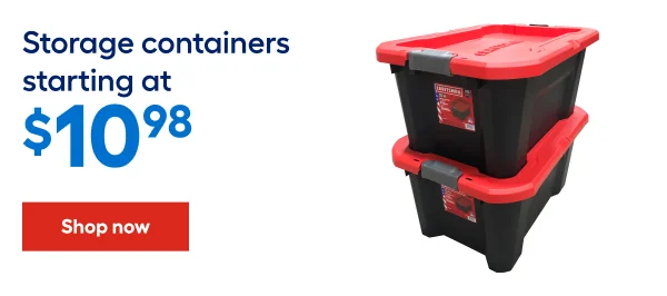Stroage containers starting at $10.98