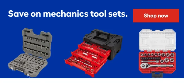 Get your holiday projects done with mechanics tools sets.