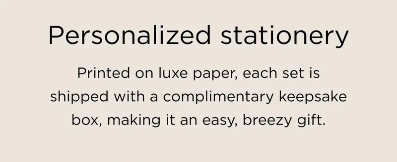 Personalized Stationery