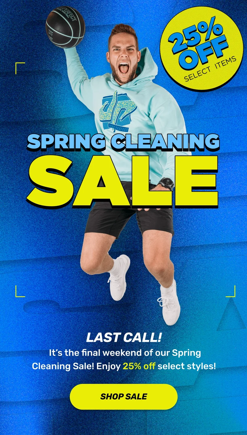 SPRING CLEANING SALE: 25% OFF SELECT ITEMS