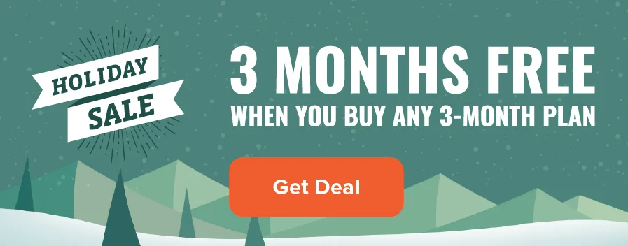 3 Months Free when you buy any 3-Month Plan