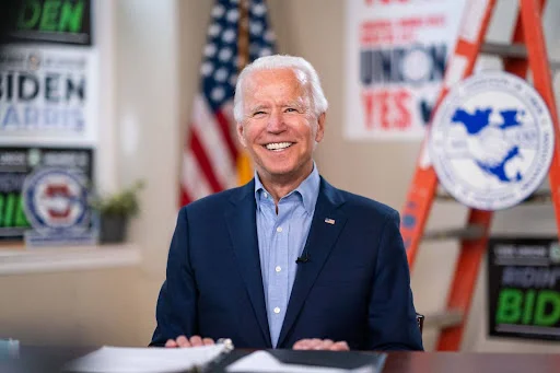 Joe Biden smiling