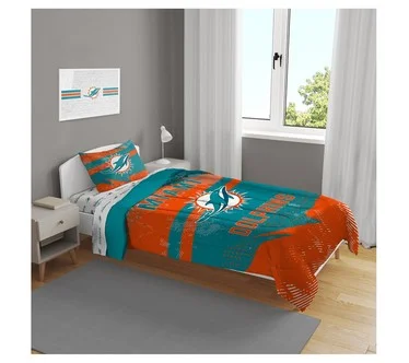 NFL Slanted Stripe 4 Piece Twin Bed in a Bag