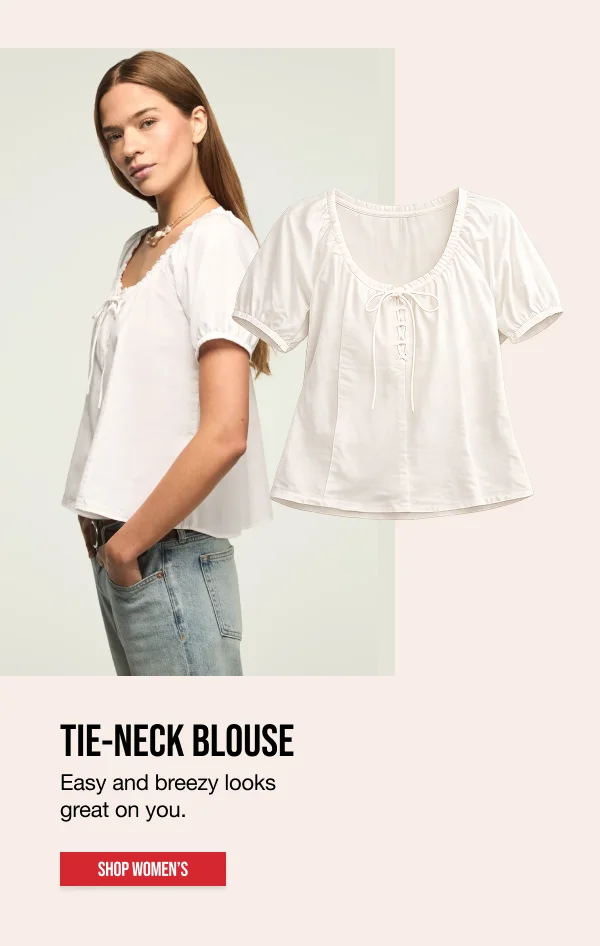Tie-Neck Blouse Shop Women's