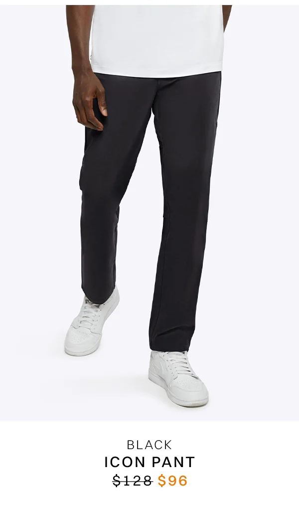 Black Icon Pant
