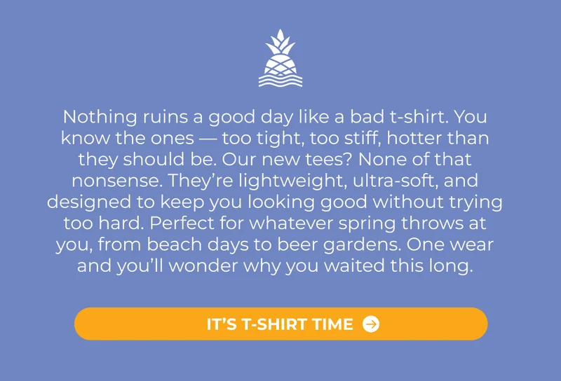 IT'S T-SHIRT TIME